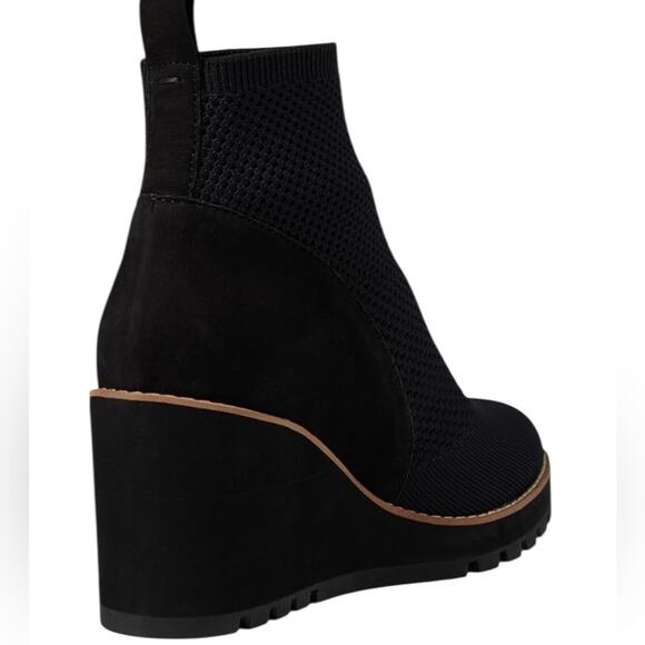 NWOT Eileen Fisher Quill Stretch Black Booties – Sz 10 - Picture 4 of 10